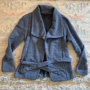 Banana Republic Sweatshirt Blazer Jacket in Blue
